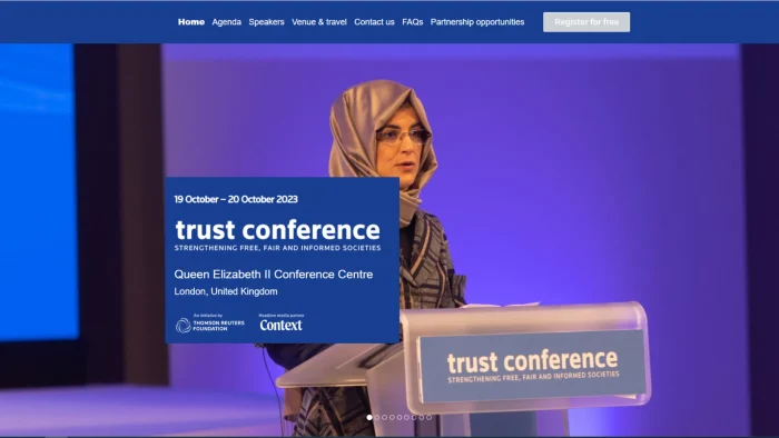 locandina dell'evento trust conference