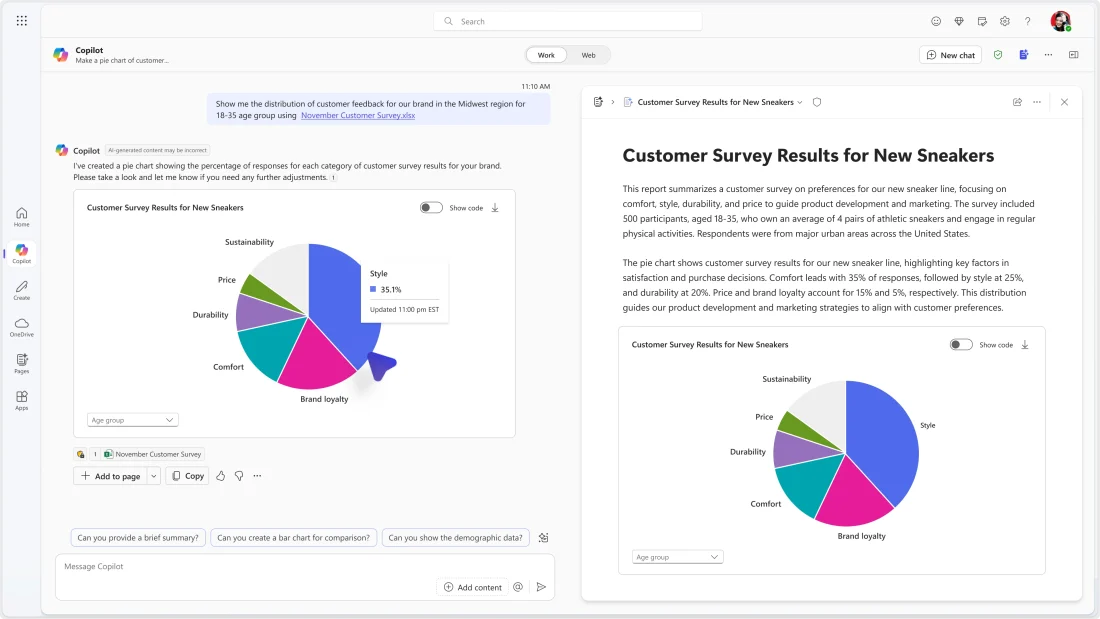 Slide di Copilot Pages